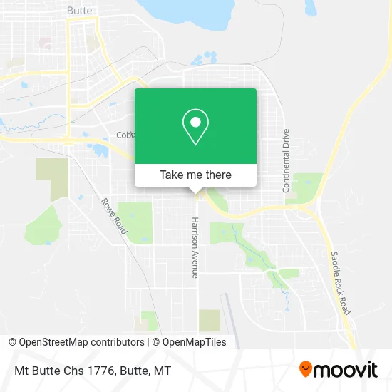 Mt Butte Chs 1776 map