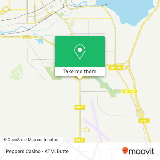 Peppers Casino - ATM map