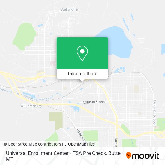 Universal Enrollment Center - TSA Pre Check map