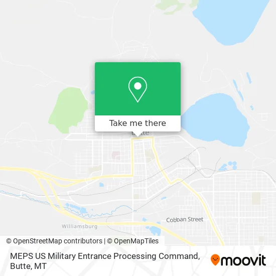 Mapa de MEPS US Military Entrance Processing Command