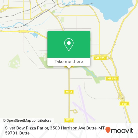 Silver Bow Pizza Parlor, 3500 Harrison Ave Butte, MT 59701 map