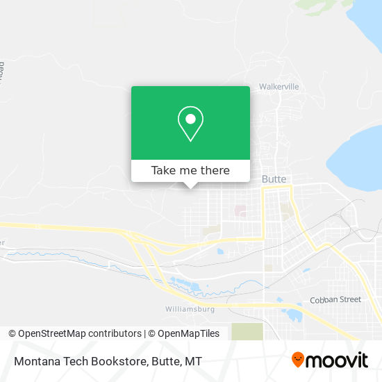 Montana Tech Bookstore map