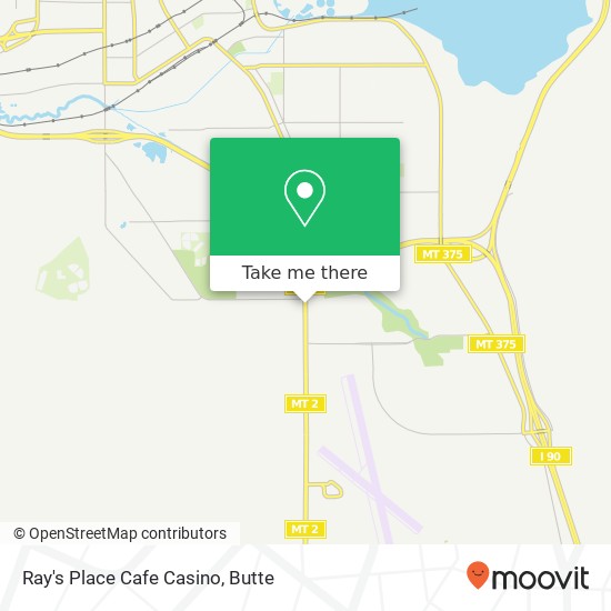 Ray's Place Cafe Casino map