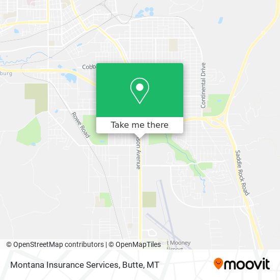 Montana Insurance Services map