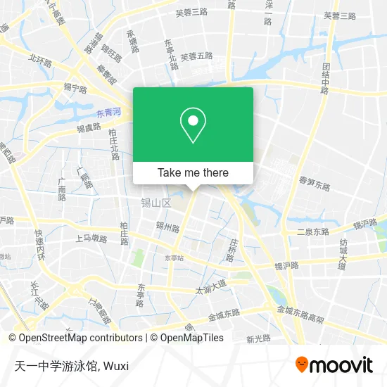 天一中学游泳馆 map