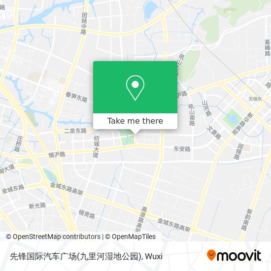 先锋国际汽车广场(九里河湿地公园) map