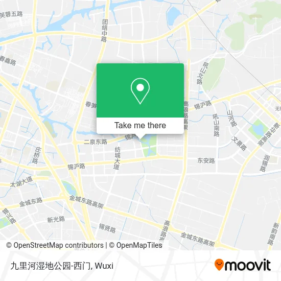 九里河湿地公园-西门 map
