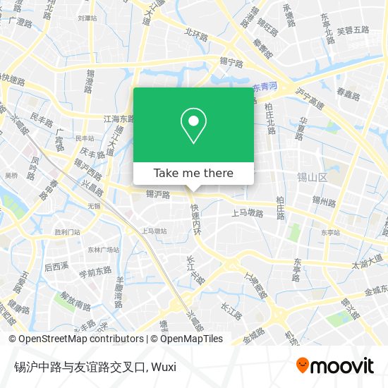 锡沪中路与友谊路交叉口 map