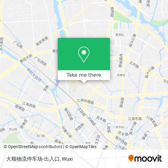 大顺物流停车场-出入口 map