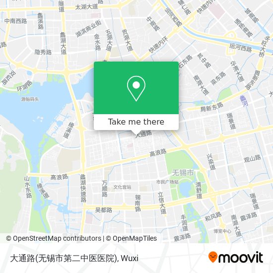 大通路(无锡市第二中医医院) map