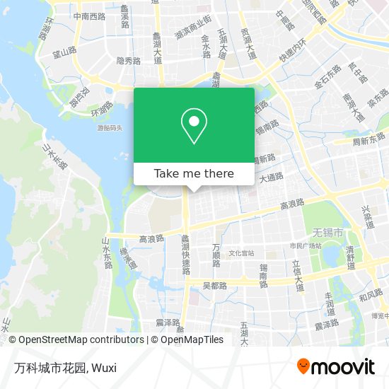 万科城市花园 map