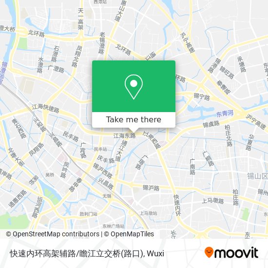快速内环高架辅路/瞻江立交桥(路口) map