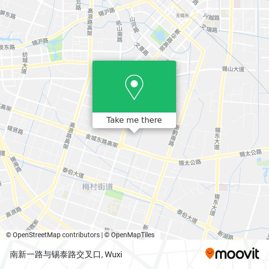 南新一路与锡泰路交叉口 map