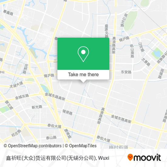 鑫祈旺(大众)货运有限公司(无锡分公司) map