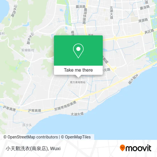 小天鹅洗衣(南泉店) map