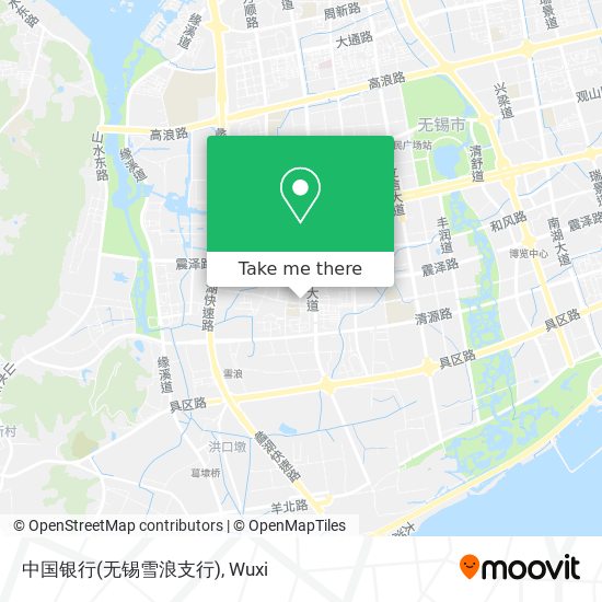 中国银行(无锡雪浪支行) map