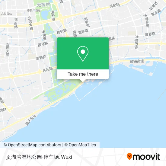 贡湖湾湿地公园-停车场 map