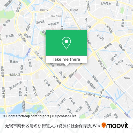 无锡市南长区清名桥街道人力资源和社会保障所 map