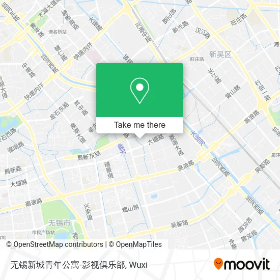 无锡新城青年公寓-影视俱乐部 map