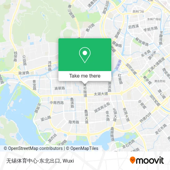 无锡体育中心-东北出口 map
