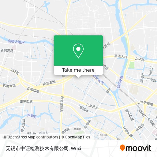 无锡市中证检测技术有限公司 map