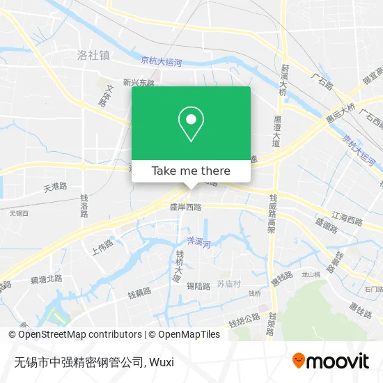 无锡市中强精密钢管公司 map
