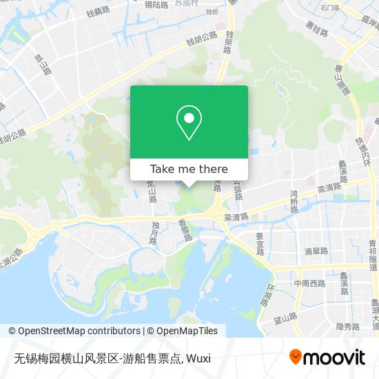 无锡梅园横山风景区-游船售票点 map