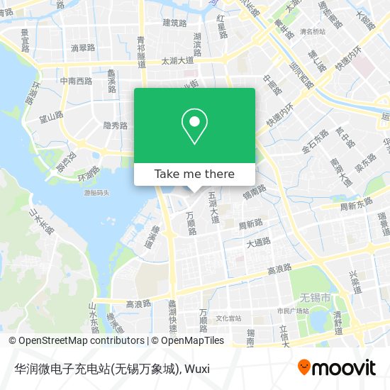 华润微电子充电站(无锡万象城) map