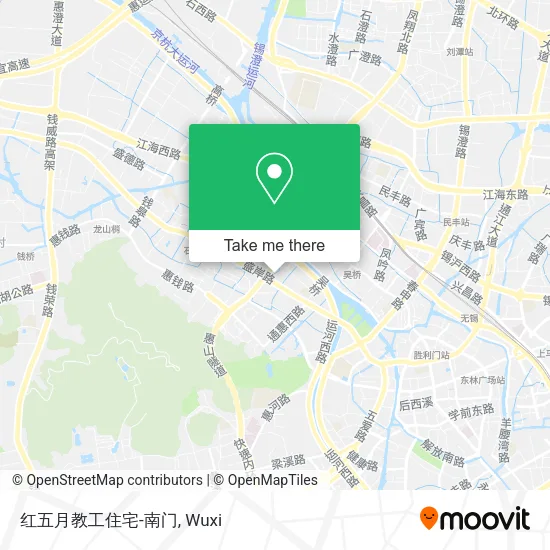 红五月教工住宅-南门 map