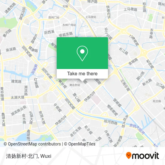 清扬新村-北门 map