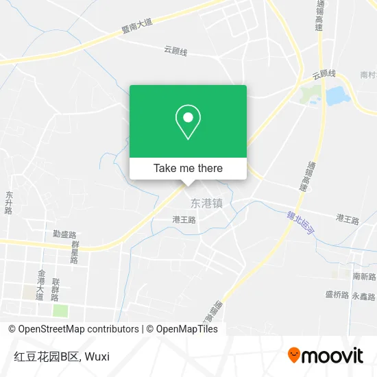 红豆花园B区 map