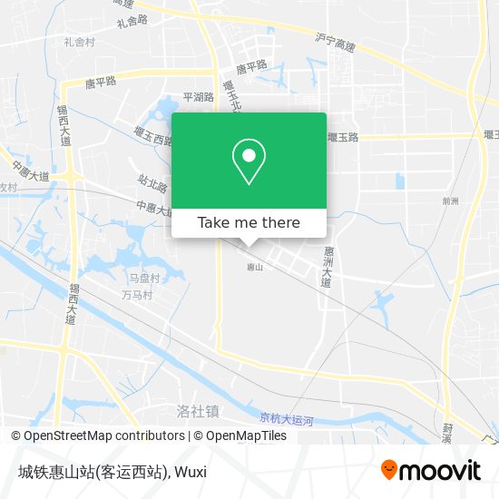 城铁惠山站(客运西站) map