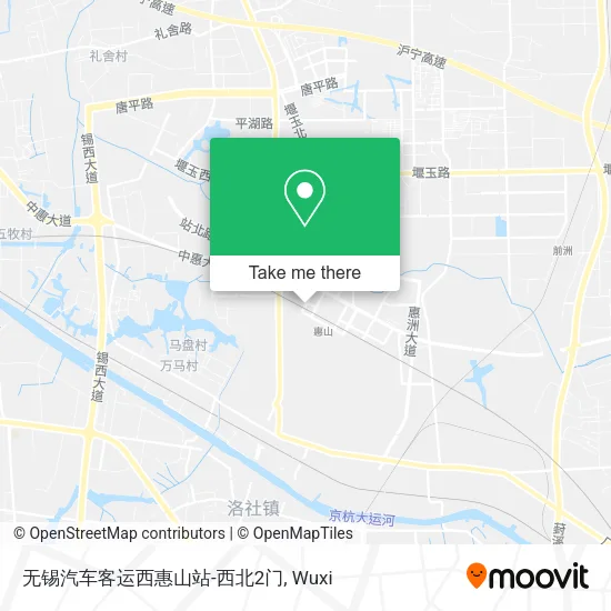 无锡汽车客运西惠山站-西北2门 map