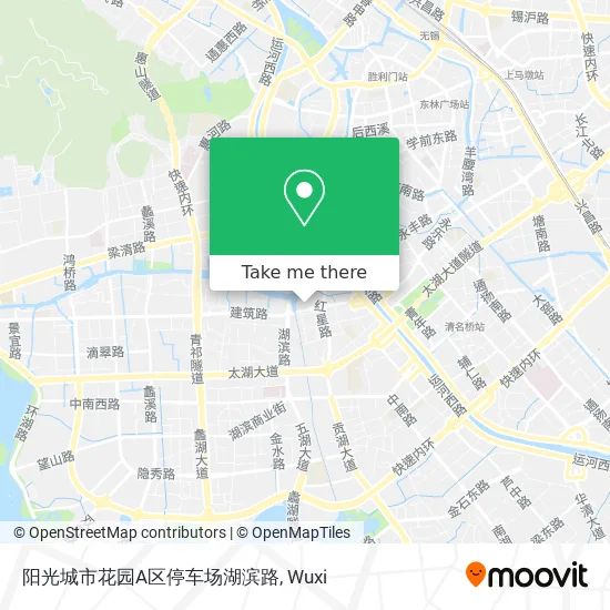 阳光城市花园A区停车场湖滨路 map