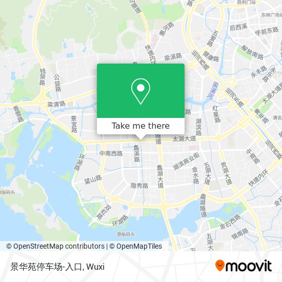 景华苑停车场-入口 map