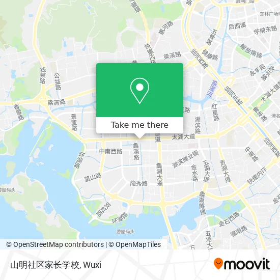 山明社区家长学校 map