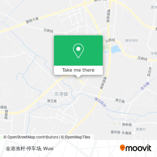 金港渔村-停车场 map