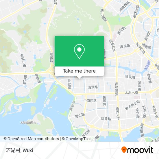 环湖村 map