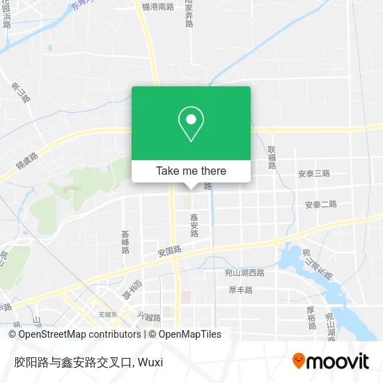 胶阳路与鑫安路交叉口 map