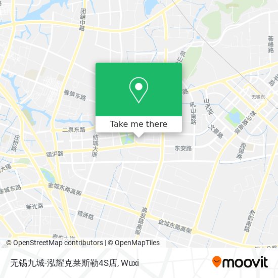 无锡九城-泓耀克莱斯勒4S店 map