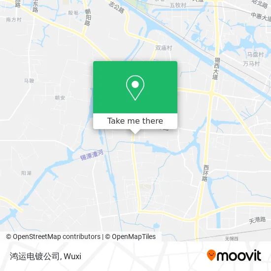 鸿运电镀公司 map