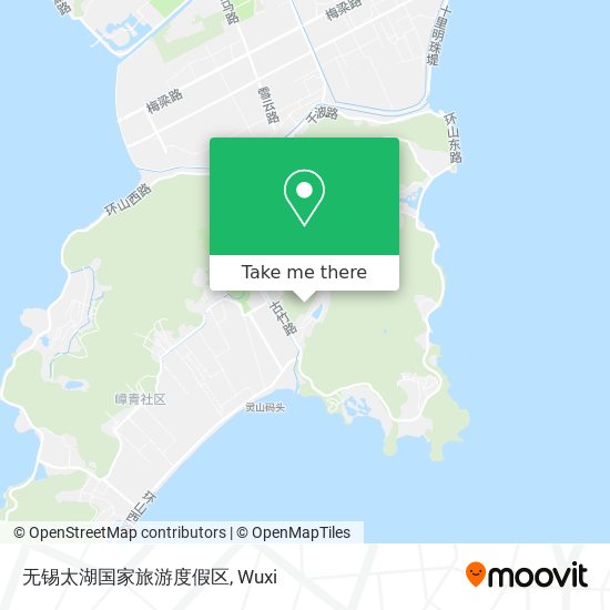 无锡太湖国家旅游度假区 map