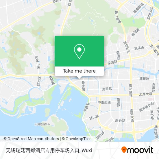 无锡瑞廷西郊酒店专用停车场入口 map