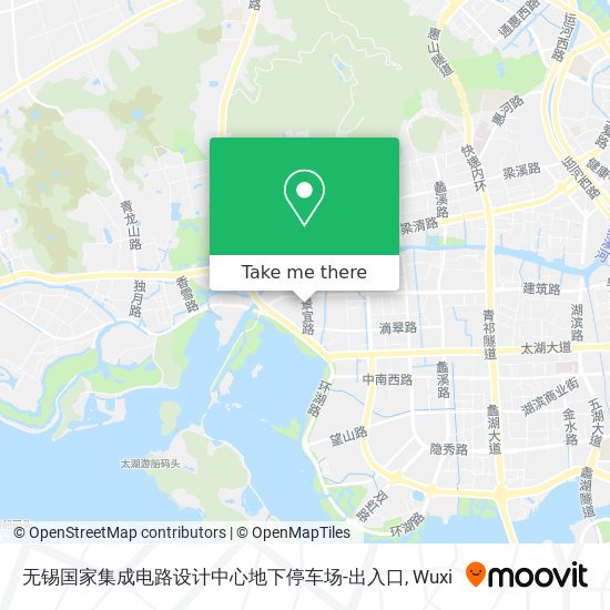 无锡国家集成电路设计中心地下停车场-出入口 map