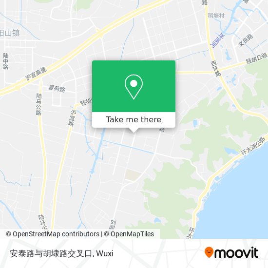 安泰路与胡埭路交叉口 map
