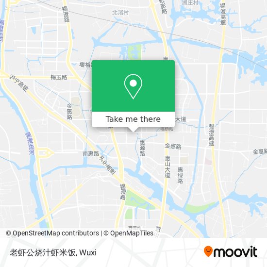 老虾公烧汁虾米饭 map