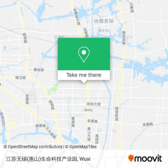 江苏无锡(惠山)生命科技产业园 map