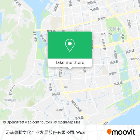 无锡瀚腾文化产业发展股份有限公司 map