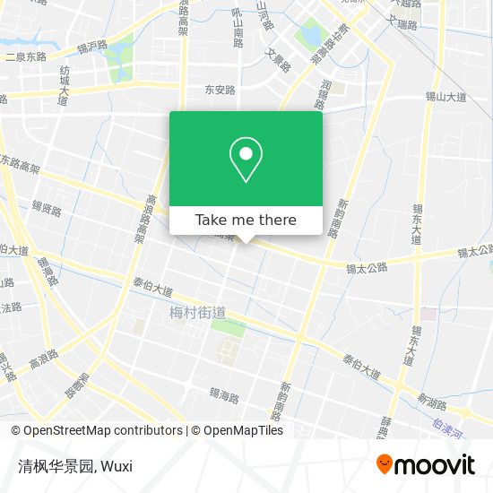 清枫华景园 map