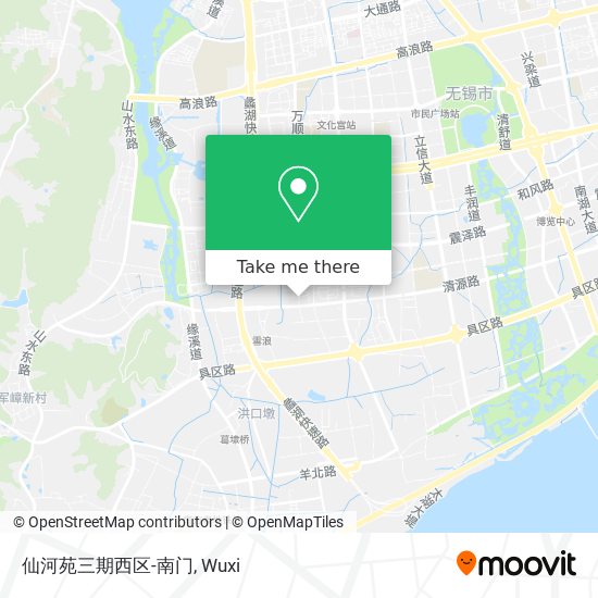 仙河苑三期西区-南门 map